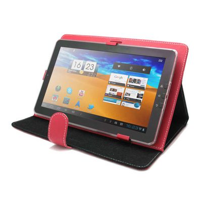 L-link Funda Para Tablet 10 Con Soporte Rojo